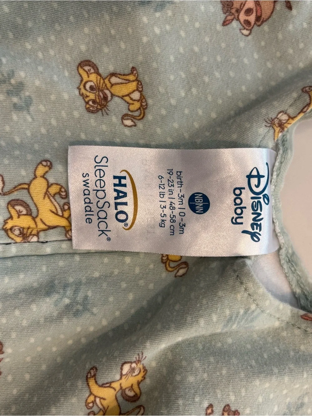 Halo Light Blue Sleep Sack with Yellow and Brown Animal Print